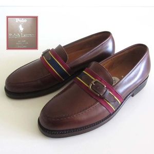 new POLO RALPH LAUREN grosgrain loafers 9 England