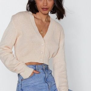 Nasty gal cropped cardigan