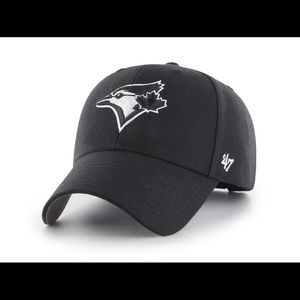 Men’s MLB Toronto Blue Jays ’47 MVP Black White – Adjustable