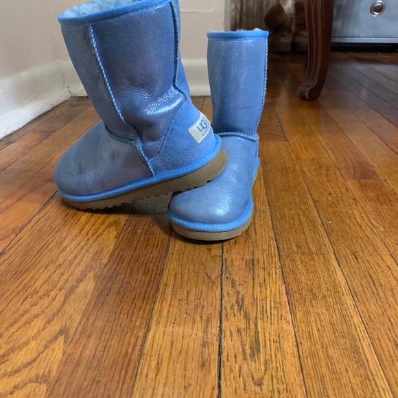 Ugg Shoes Kids Leather Light Blue Uggs Poshmark