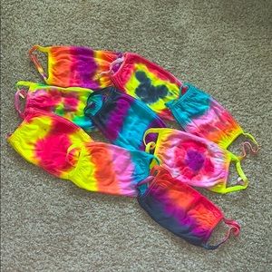 NWOT Lot of 9 Tie-Dyed Cotton Masks