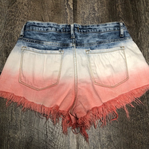 Klique B ombré frayed denim shorts - Picture 2 of 6