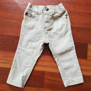 Crazy 8 Cream Colored Jeans Size 12-18 Months