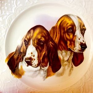 Hound Dogs on Decorative Plate