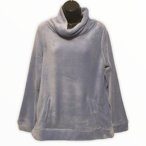 Mock Neck Fleece Sweater