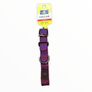 Top Paw Gunmetal Buckle Dog Collar Purple X-Small