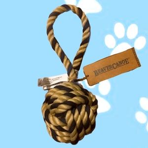 Beaver Canoe Rope Ball Dog Toy