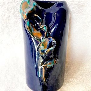 ROCCIA - Blue Glazed Pottery Vase