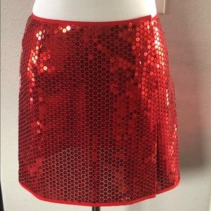 NWOT! Beautiful sexy!! Dolce and Gabbana sequin  red skirt…