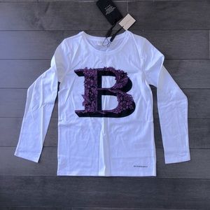 Burberry long sleeve cotton shirt. Size 10yrs