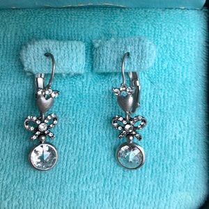 Juicy Couture crystal drop earrings