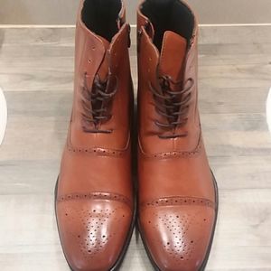 New Fashion Classic Ankle Formal Work boots Men Leather