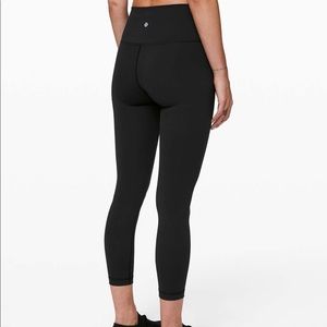 Lululemon high times pants full on luxtreme leggings in black, size 6 25” length