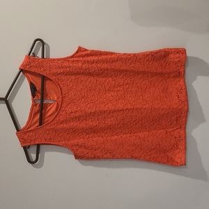 Kenneth Cole Select orange lace tank top