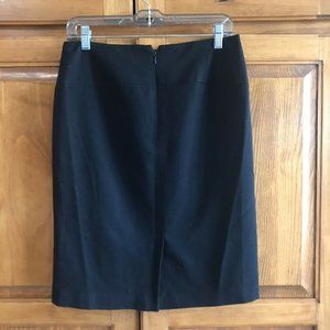 Apt 9 Black Straight Skirt With Kick Split In The Back Size 6 Lined