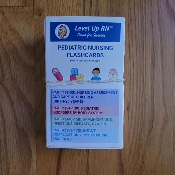 Other Pediatric Nursing Ati Flashcards Cathy Parks Student Nur Study Cards Level Up Rn Poshmark