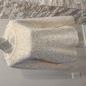 NEW Lusso Cream Beaded Wool & Cashmere sweater