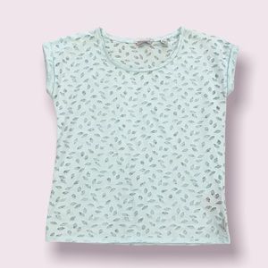 Maison Scotch & Soda Miami Deco Pastel Green Seashell Tee Shirt