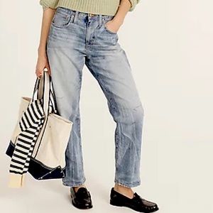 J.CREW Slouchy Boyfriend Jeans NWT Size 30 Rachelle Wash