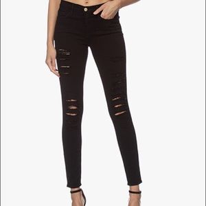 Frame Distressed Le Skinny De Jeanne