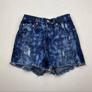 Vintage Levi’s High Rise Cutoff Fit Jean Shorts Size 24