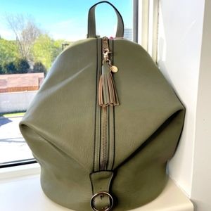 Poppy & Peonies Back to Cool Backpack (Sage)