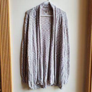 Lilla P Gray Open Cardigan Size Large