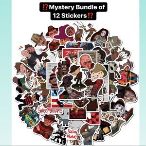 Freddy Krueger Stickers - Mystery⁉️ Bundle!!! 12 stickers