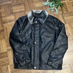 F Collection Leather Jacket