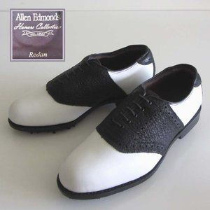 new ALLEN EDMONDS Redan Honors blk/wht golf shoes 7 E