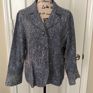 J.Jill Brocade Print Jacket