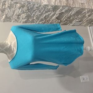 Lusso Turquoise 100% cashmere lightweight sweater