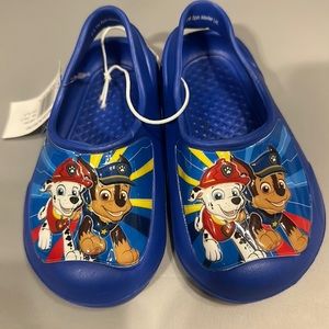 PAW PATROL TODDLER WATER SHOES/CLOGS: BLUE: NWT: SZ 7/8