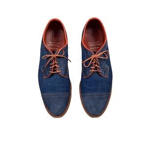 Allen Edmonds Baton Rouge Bluchers Blue Demi Shoes Mens 12D