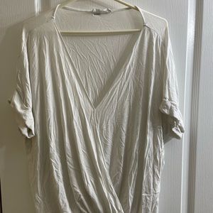 EUC Double Zero Drape Wrap Top