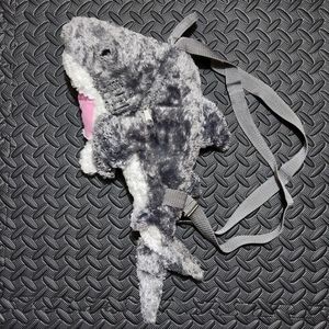 90s Vintage Shark Plush Backpack