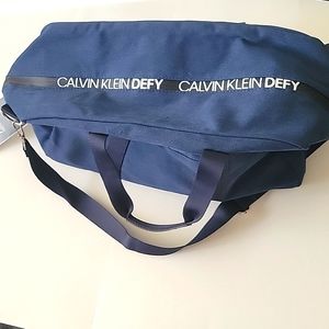 Calvin Klein duffle bag blue heavyduty big travel carry on