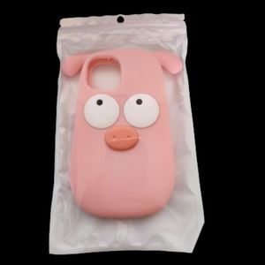 iPhone 13 Pink Pig Cover - Cute and Protective Phone Case with Adorable Pig