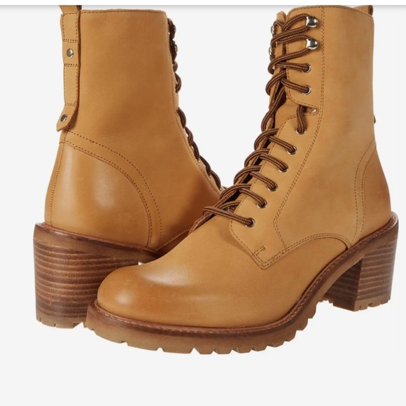 NEW Seychelles x Zappos x Anthropologie | Irresistible Tan Combat boot women’s - Picture 2 of 9