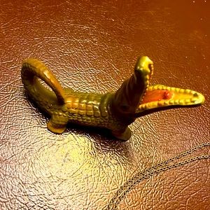 Vintage Ceramic alligator knickknack