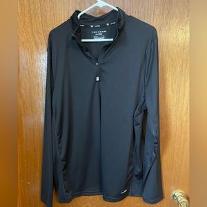 Tek Gear Mens Black 1/4 zip Shirt