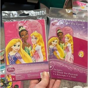 Disney princess thank you cards