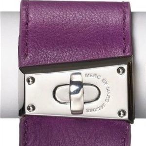 Marc Jacobs Authentic Plum Women’s Valentines Leather Bracelet