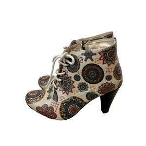 ✨ Goby || 3.5" Mandala Heel Ankle Boots