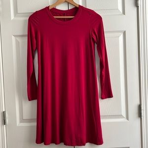 SHEIN Women’s Mini Dress Long sleeve Red Tunic dress size Small