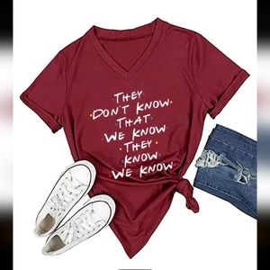 F.R.I.E.N.D.S. dark red tee