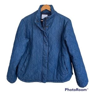 Old Navy Chambray Quilted farm jacket