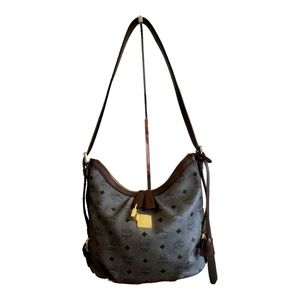 MCM Monogram Visetos Hobo Gray