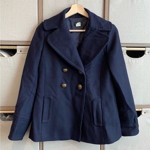 J.Crew Navy Wool Peacoat