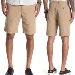 NEW without tags John Varvatos  Linen Shorts in Sand Stone Khaki